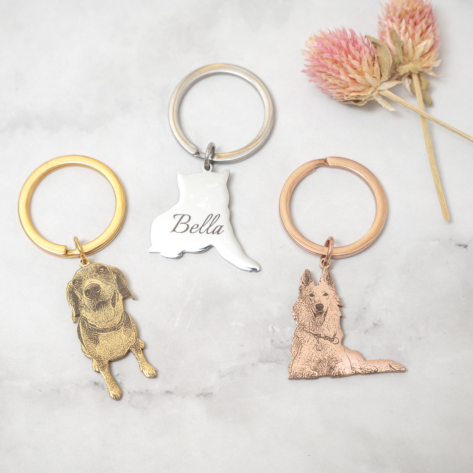 客製鈦鋼相片鑰匙圈