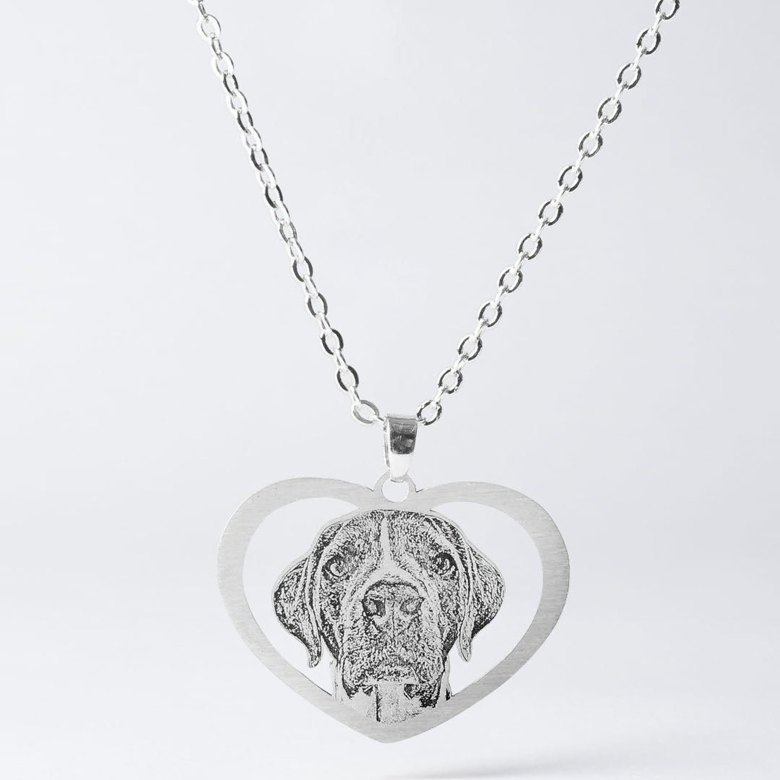 客製鈦鋼項鍊(心型/圓型)